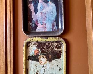 Antique Coca Cola metal trays