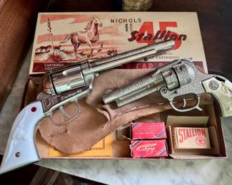 Nichols 45 Stallion cap gun with original box