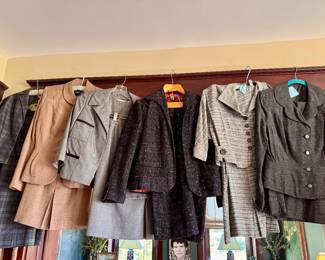 Vintage 40’s, 50’s and 60’s skirt suits