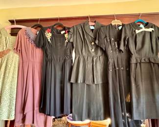 Vintage 40’s and 50’s dresses