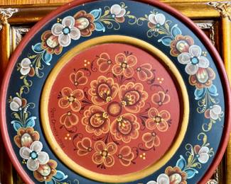 Scandinavian painted plate