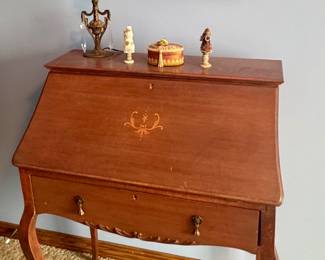 Antique small secretary desk
