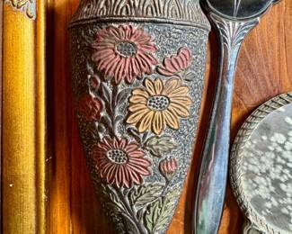 Antique wall pocket