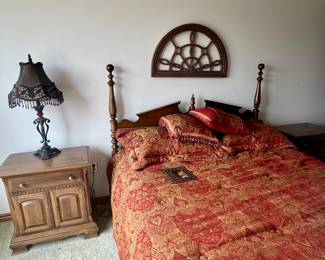 Ethan Allen headboard and night stand