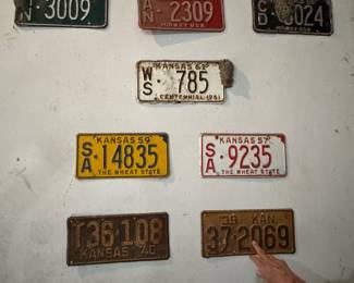 KS license plate collection 