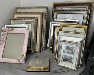 Large selection of frames.