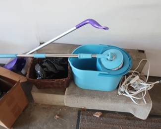 broom and bucket