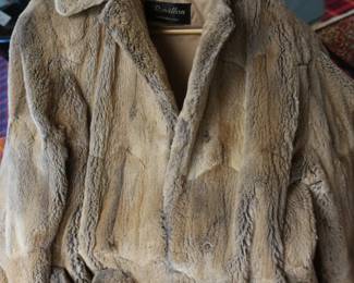 Sheared Muskrat coat-  as  is