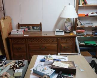 dresser  -  large  desk in  front  will  be   free