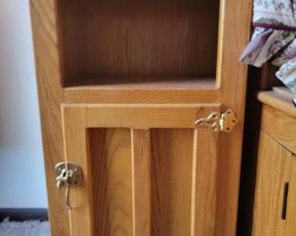 2 White Clad cabinets 