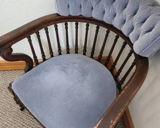 Vintage Corner Chair - Victorian/Edwardian Eras - 'Lollipop Chair'