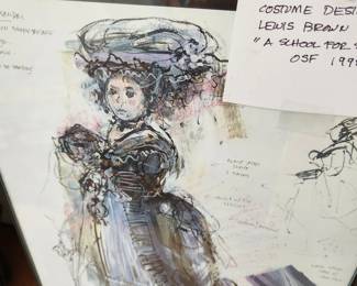 Reproduction of Costume Design by Lewis Brown 'A School for Scandal' OSF 1998
