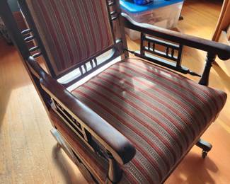 Vintage Josef Hoffman 'Sitzmachine' Rocking Chair - Circa Early 20th Century.