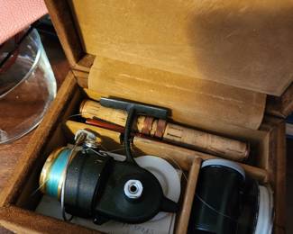 Fishing Reel in a Box. 