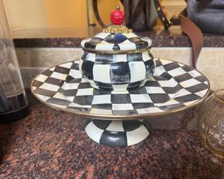 McKenzie Child Cake Plate & Jar