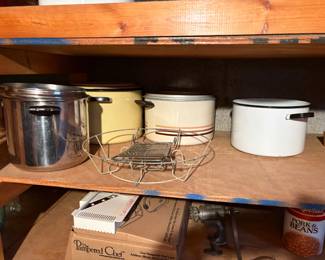 . . . more cooking pots