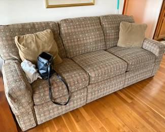 . . . upholstered couch