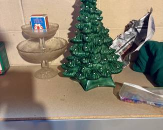 . . . what a find -- vintage ceramic Christmas tree