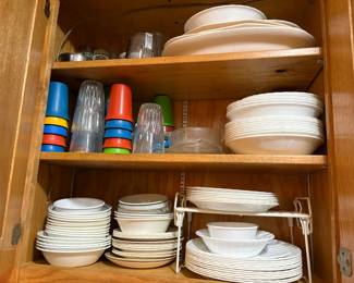 . . . vintage Tupperware and Corelle