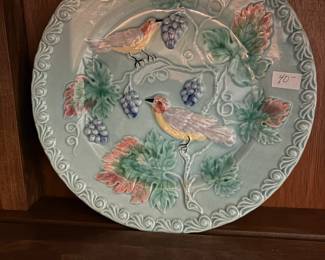 . . . vintage majolica plate