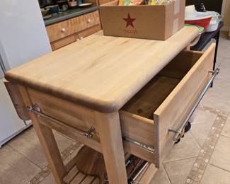 Butcher block island
