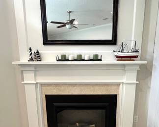 Fireplace - Mirror - Nautical Decor