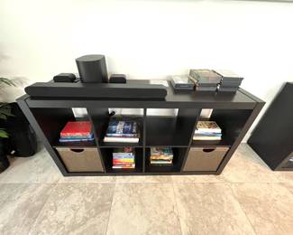 Display Cabinet - Vizio Sound System - DVD.’s - CD 