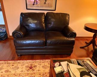 Black Leather Loveseat