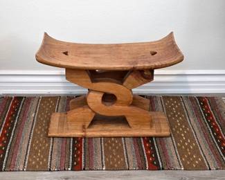 Ghanaian Ashanti "Wisdom Knot" stool