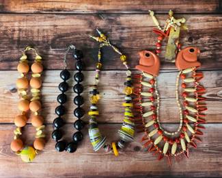 Curated Selection of Statement Necklaces & Wearable Art