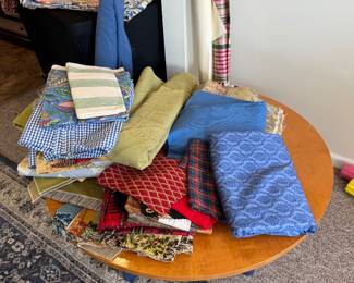 Some of the fabric choices 