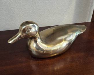 Solid Brass Duck