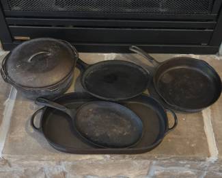 Cast Iron Dutch Oven And Pans (Wagner And Lodge)