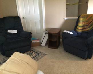 Navy recliners