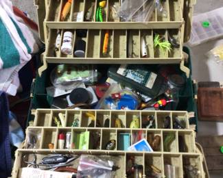 Tackle box and lures