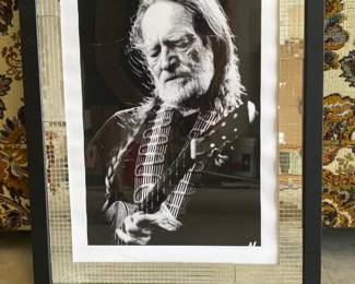 Willie photo framed, new