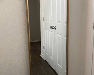 gold framed ornate full length mirror- new