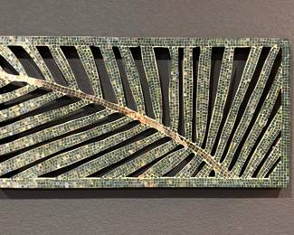 leaf mosaic wall hanging, new