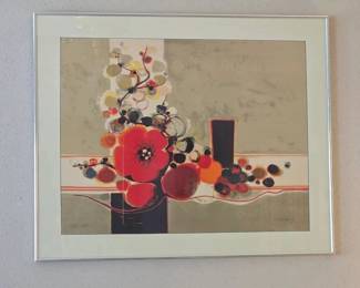 "le Vase Noir" limited edition lithography by Frederic Menguy #254 of 260
