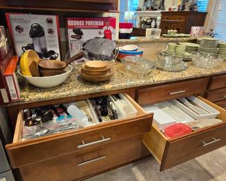 drawers and cabinets are full, too!