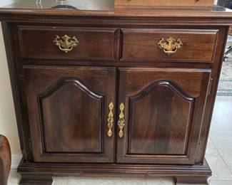 vintage Kincaid solid cherry traditional two-door server/chest