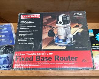 Craftsman 11 am/variable speed/ 2 HP Fixed Base Router