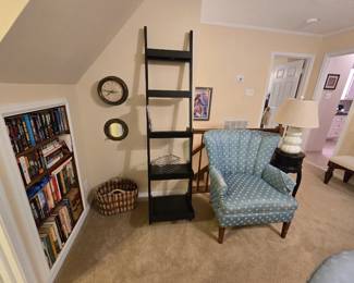 ladder shelf, wing chair, a large selection of lamps, and much more
