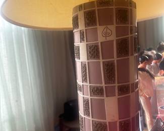 Beautiful lavender vintage FAIR lamp