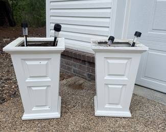 large pair, fiberglass Garden planters