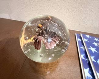 floral paperweight