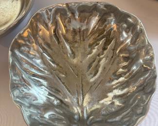 pewter cabbage leaf
