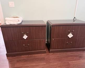 Wood filing cabinets fits under desk