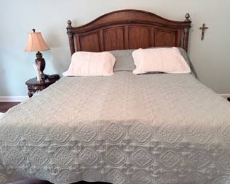 King size solid wood headboard