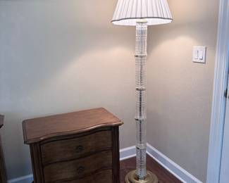 Crystal glass floor lamp
